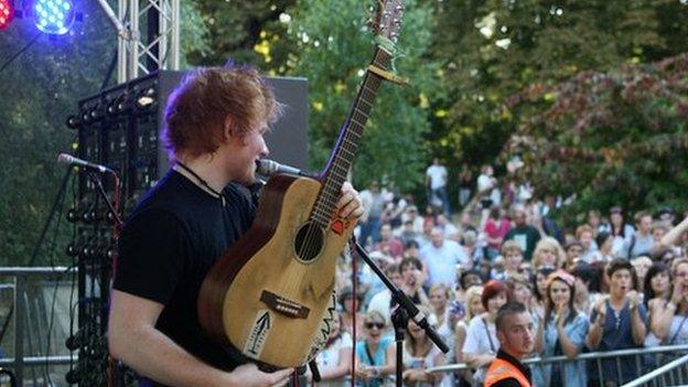 Ed Sheeran at Ipswich Music Day 2010