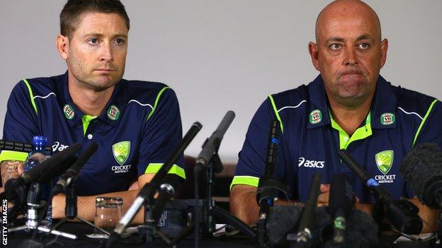 Michael Clarke and Darren Lehmann