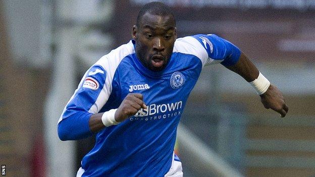 St Johnstone striker Gregory Tade