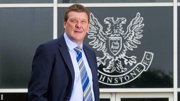 St Johnstone manager Tommy Wright