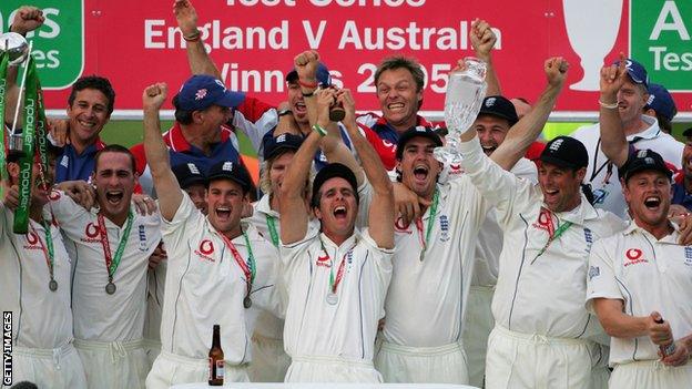 England win the Ashes 2005