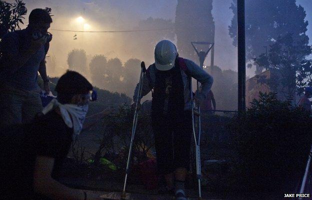 Protesters in Istanbul