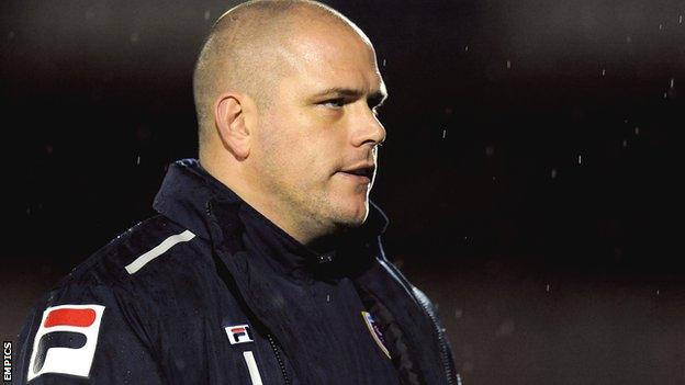 Morecambe manager Jim Bentley