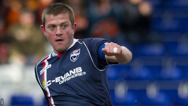 Ross County midfielder Richard Brittain