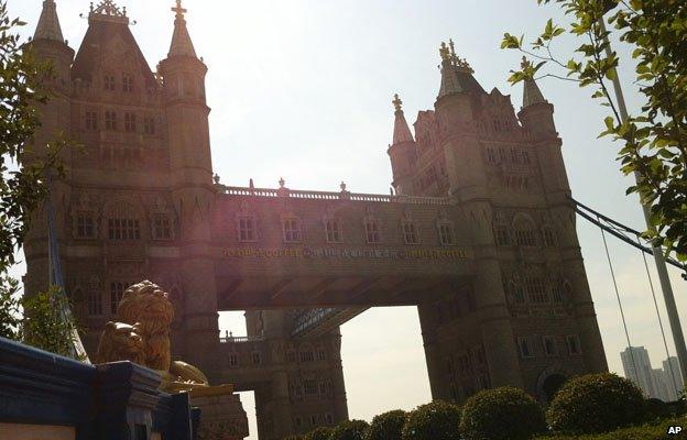 Replica of London's Tower Bridge in China