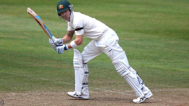 Australia captain Michael Clarke in action at Taunton