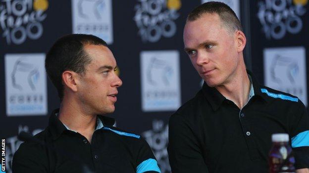 Richie Porte Chris Froome