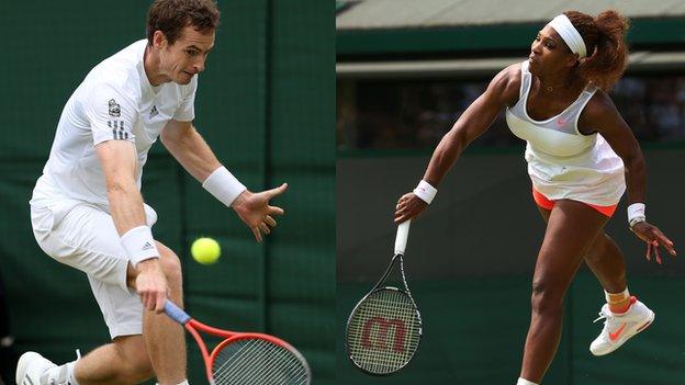 Andy Murray and Serena Williams