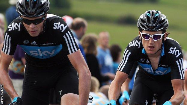 Chris Froome and Geraint Thomas