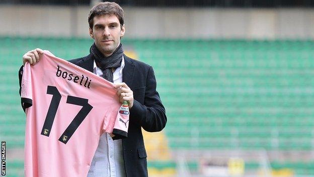 Wigan's Mauro Boselli who finished the season on loan at Palermo