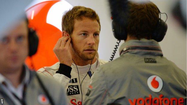 McLaren driver Jenson Button