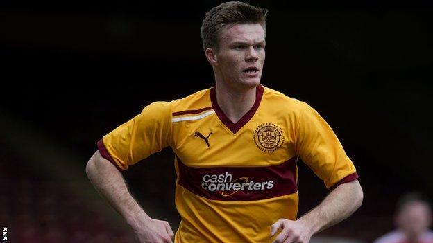 Motherwell defender Fraser Kerr