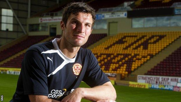 Motherwell striker John Sutton