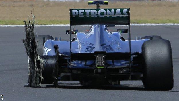 Lewis Hamilton's Mercedes car