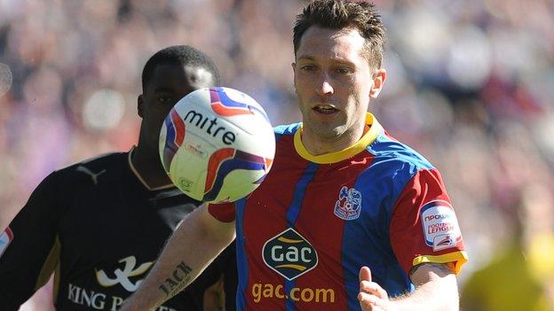 Stephen Dobbie in action for Crystal Palace last season while on loan from Brighton