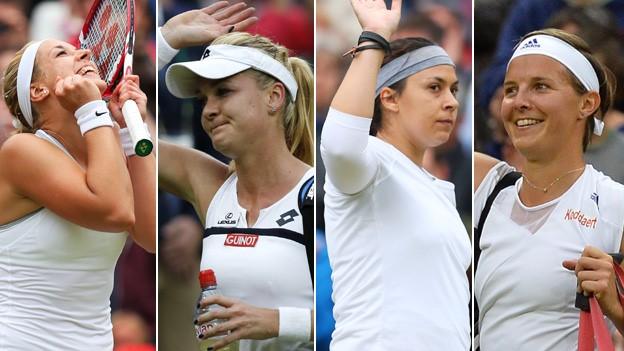 Sabine Lisicki, Agnieszka Radwanska, Marion Bartoli and Kirsten Flipkens