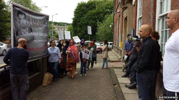 Vigil outside police station in High Wycombe