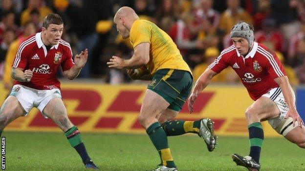 Brian O'Driscoll and Jonathan Davies