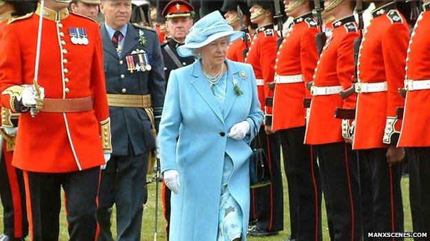 The Lord of Mann. Queen Elizabeth II at Tynwald in 2003