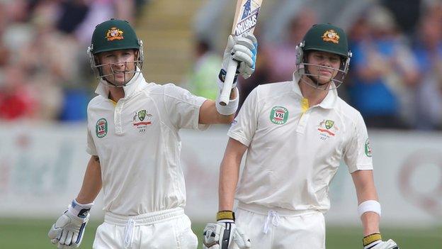 Michael Clarke and Steven Smith