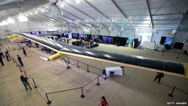 Solar Impulse plane in Washington DC area