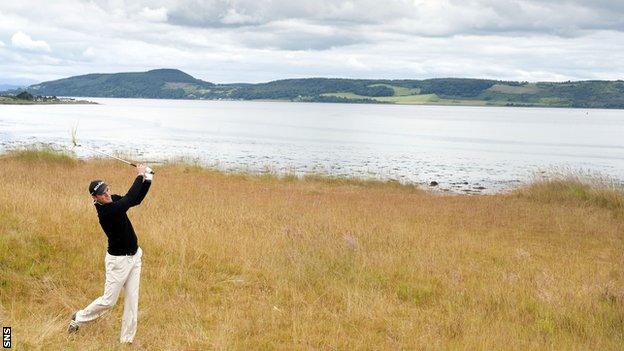 Martin Kaymer plays from the rough at last year's Scottish Open