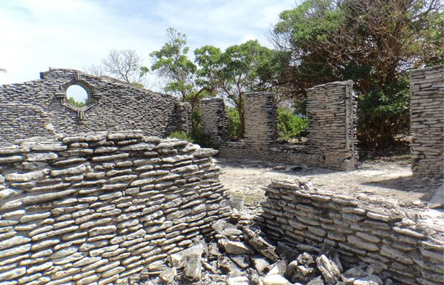 Ruined church on Christmas Island