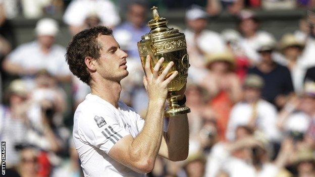 Wimbledon champion Andy Murray