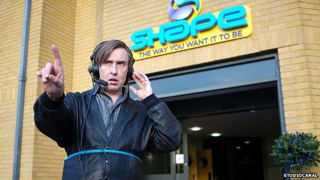 Scene from Alpha Papa starring Steve Coogan as Alan Partridge