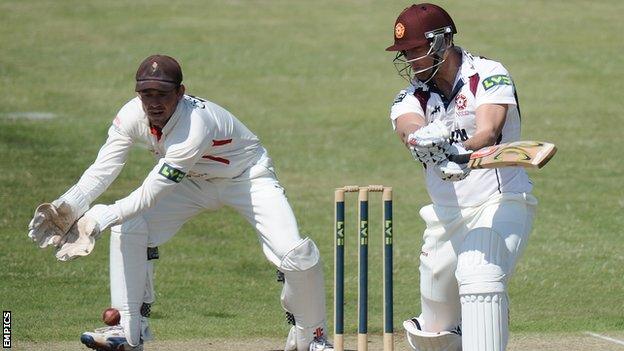 Cameron White batting for Northants