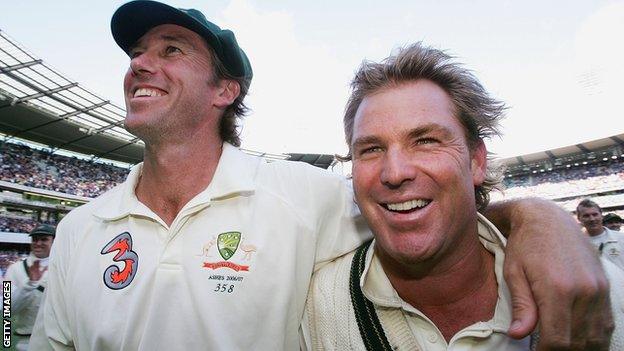 Glenn McGrath and Shane Warne