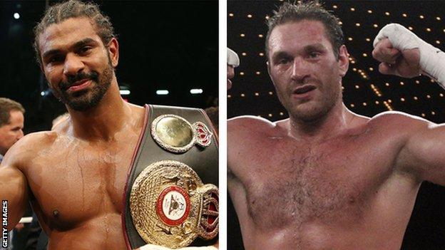 David Haye and Tyson Fury