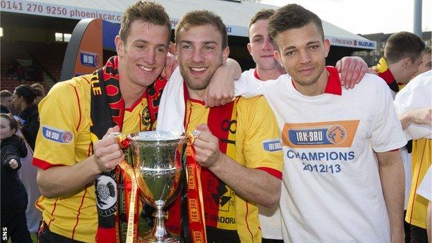 Partick Thistle players