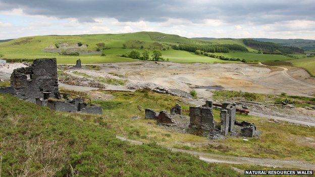 The remains of Frongoch mine