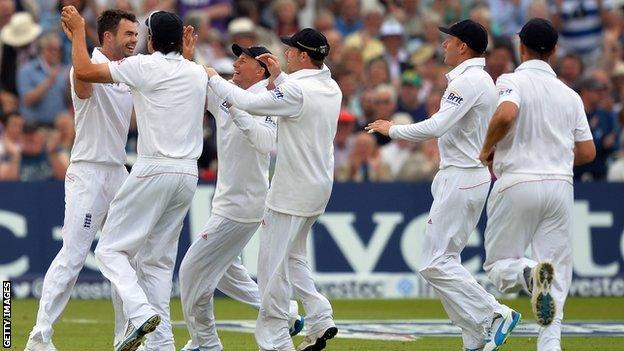 England celebrate