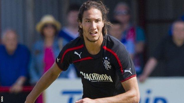 Belel Mohsni in action for Rangers