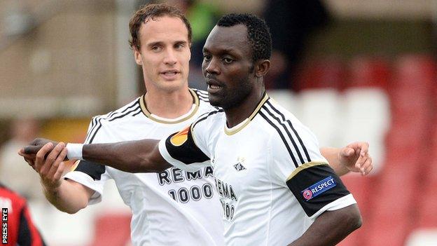 John Chibuike scored twice for Rosenborg