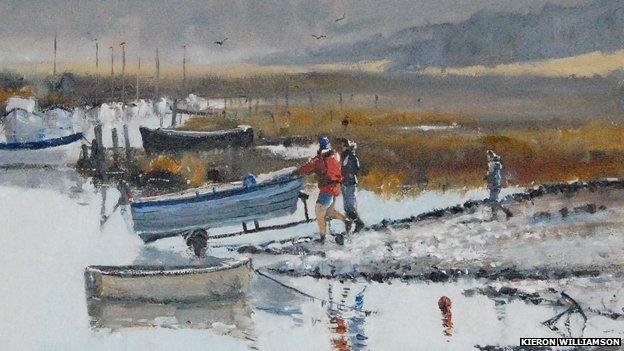 Frosty start to spring, Morston (detail)