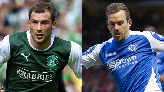 Hibernian signings Kevin Thomson & Rowan Vine