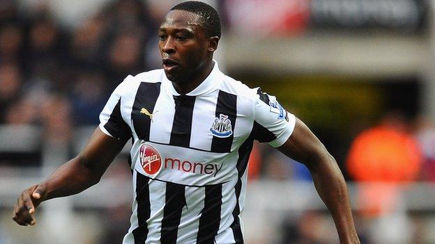 Newcastle's Nigerian striker Shola Ameobi