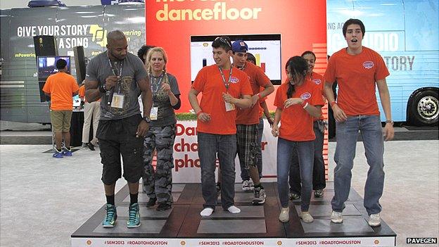 Pavegen's floor tiles put through their paces during a dance floor demo session