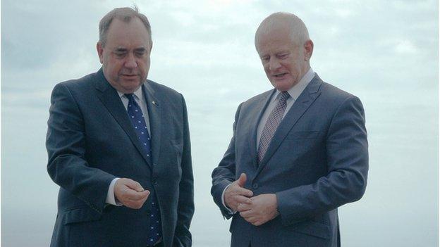 Alex Salmond and Allan Bell