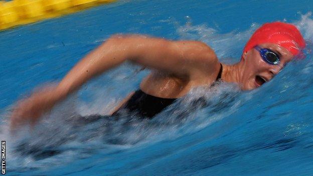 Jazz Carlin in action at the British Championships in Sheffield