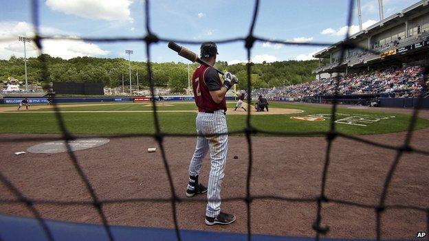 New York Yankees shortstop Derek Jeter playing baseball