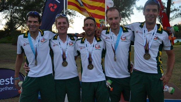 Guernsey's men's mountain biking team