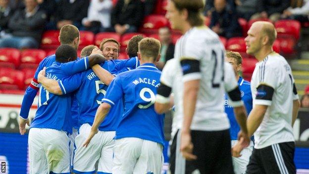 St Johnstone celebration