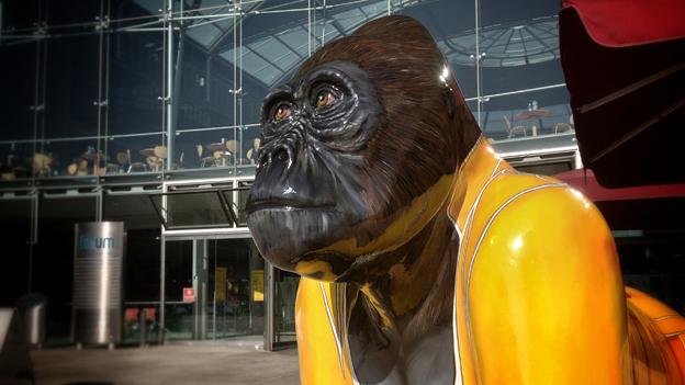 Freddie Radio Go Go Gorilla after being repainted