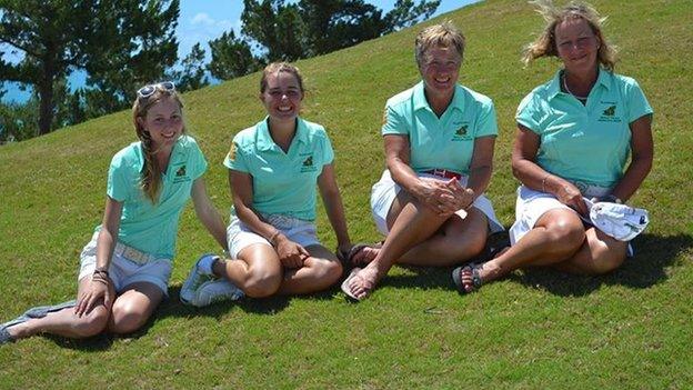 The Guernsey women's golf team