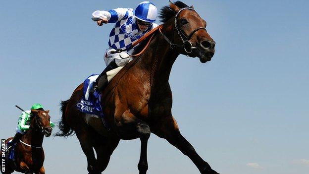 Al Kazeem runs clear to win the Eclipse Stakes at Sandown