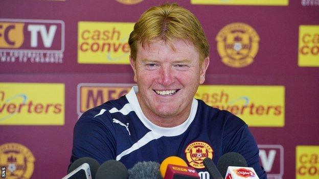 Motherwell manager Stuart McCall